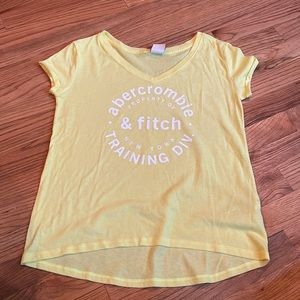 Abercrombie kids tee-size XL-yellow-saying in front-love it!